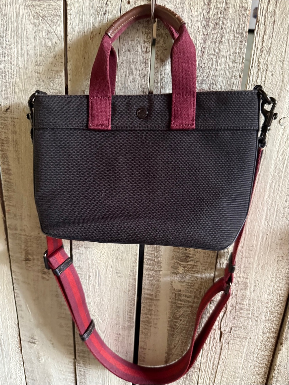 Coach Black Canvas Tote - Picture 3 of 16